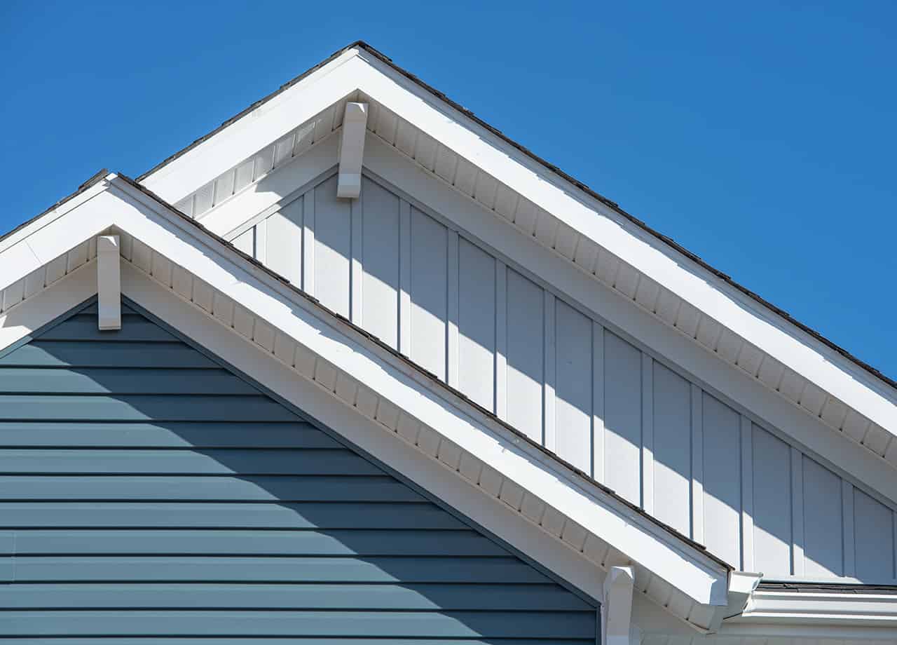 Close up image of vinyl siding on a home. Vinyl siding is a great choice for homeowners in the Milford OH and Cincinnati OH areas.