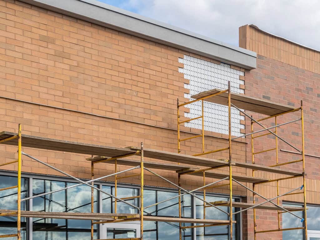 Brick Siding with Roofing for Troops