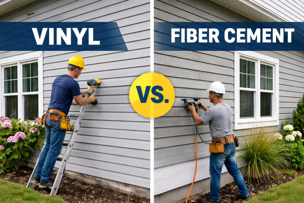 Vinyl vs Fiber Cement